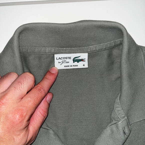 Lacoste Men’s Short Sleeve Polo Shirt Olive Green Size 4 (Medium) - Picture 3 of 3